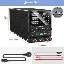 منبع تغذیه دوبل نایس پاور مدل SPS3010 2KD - ایلکوشاپ