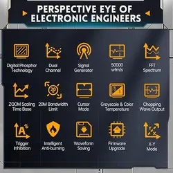 اسیلوسکوپ پرتابل FNIRSI مدل DPOX180H - ایلکوشاپ