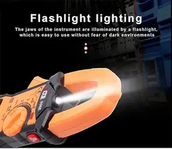 مولتی متر کلمپی ویکتور مدل 606E دارای دماسنج دیجیتال -20~1000 درجه سانتیگراد و تستر - ایلکوشاپ