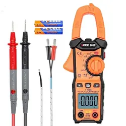 مولتی متر کلمپی ویکتور مدل 606E دارای دماسنج دیجیتال -20~1000 درجه سانتیگراد و تستر - ایلکوشاپ