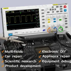 اسیلوسکوپ FNIRSI 1014D دیجیتال 100 مگاهرتز با فانکشن ژنراتور