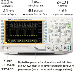 اسیلوسکوپ DS1202 ریگول 200 مگاهرتز 2 کانال DS-1202 Z-E