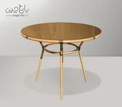 ناهار خوری چهار نفره فرانسوی قهوه ای