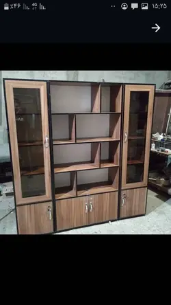 کتابخانه درب شیشه ای شبکه ای | نایل