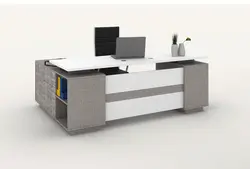 میز اداری طرح ساغر با ال | نایل