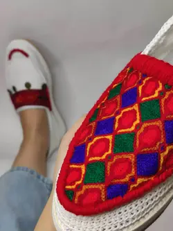 گیوه طرح سارگل - نخ چین - گیوه