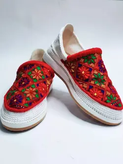 گیوه طرح همیشه بهار - نخ چین - گیوه