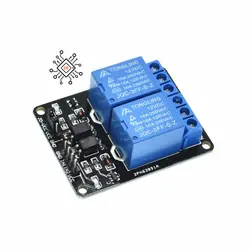 ماژول رله 5 ولت دو کاناله با اپتوکوپلر Relay Module