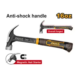 قیمت و خرید چکش میخ کش 450 گرمی اینکو مدل HCH81016L