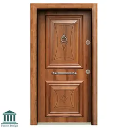 درب ضد سرقت لوکس تک لنگه برجسته روکش بلوط کد 6065