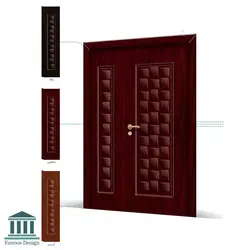 درب ملامینه 1.5 لنگه حصیری