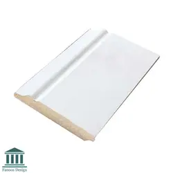 قرنیز MDF رنگ سفید سوزنی