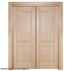 درب چوبی اتاق خواب روکش افرا کد 4089