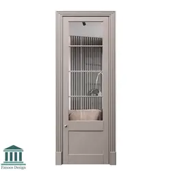 درب MDF نئو کلاسیک شیشه خور کد 30495