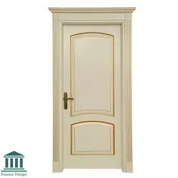 درب MDF نئو کلاسیک شیشه خور کد 30495