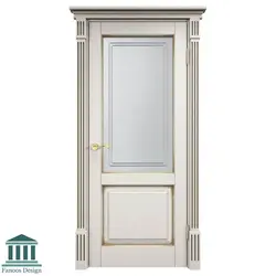 درب MDF نئو کلاسیک شیشه خور کد 30495