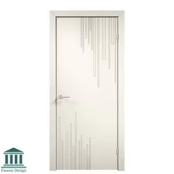 درب MDF نئو کلاسیک شیشه خور کد 30495