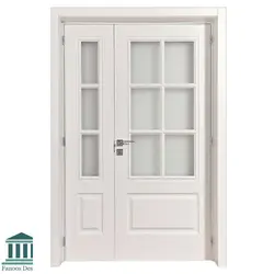 درب MDF نئو کلاسیک شیشه خور کد 30495
