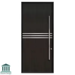 درب لابی تمام چوب شیشه خور کد 30811