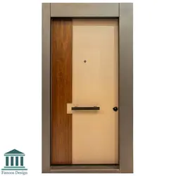 درب ضدسرقت لوکس برجسته روکش راش کد 6075