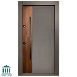 درب ضدسرقت لوکس برجسته روکش راش کد 6075