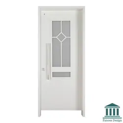 در مدرن ورودی آپارتمان دو قاب کد 30563