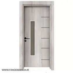 درب پلی وود قاب شیشه ای کد 50050