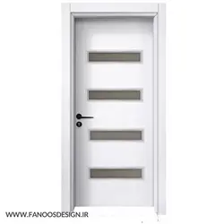 درب پلی وود قاب شیشه ای کد 50049