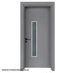 درب پلی وود قاب شیشه ای کد 50043