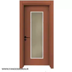 درب پلی وود قاب شیشه ای کد 50040