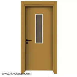 درب پلی وود قاب شیشه ای کد 50041