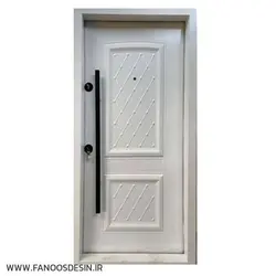 درب ضدسرقت ویلایی رویه فلز سفید کد 30485