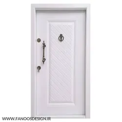 درب ضدسرقت ویلایی رویه فلز سفید کد 30485