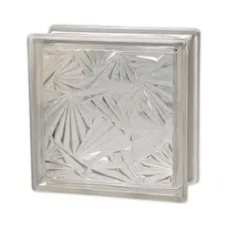 بلوک شیشه ای کاوه مدل گل یخ سفید