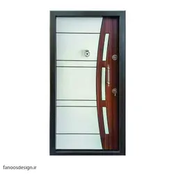 درب ضد سرقت روکش لامینوکس کد 323