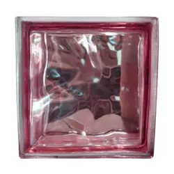 بلوک شیشه ای مدل کلودی صورتی