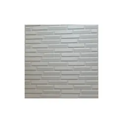 دیوار پوش فومی طرح آجر مشبک سفید 70x77