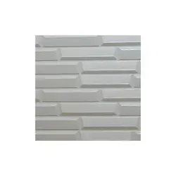 دیوار پوش فومی طرح آجر مشبک سفید 70x77