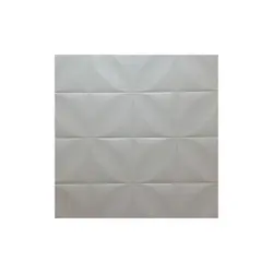 دیوار پوش فومی طرح چهار پره سفید 70x70