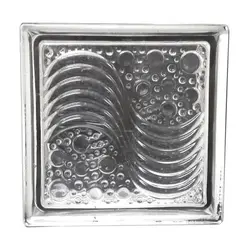 بلوک شیشه ای کاوه مدل موج و حباب سفید