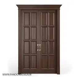 درب چوبی راه پله کد 4078