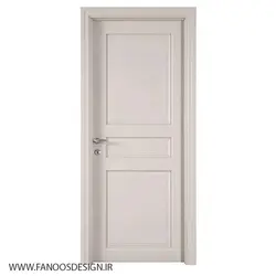 درب اتاقی سفید با رنگ پوششی کد 12061