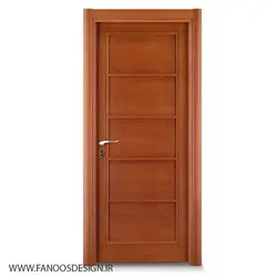 درب اتاق خواب روکش بلوط  کف تراش کد 12055