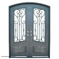 درب فلزی حیاط دو لنکه کد 2161