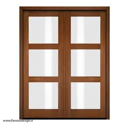 درب چوبی دو لنگه کد 4045