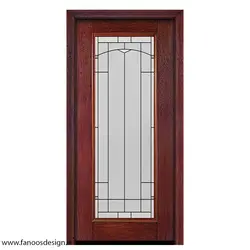 درب لابی چوبی تک لنگه کد 21149