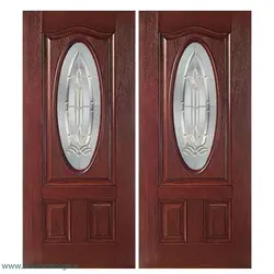 درب لابی چوبی دو لنگه کد 21142