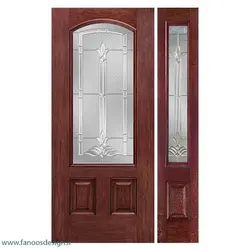 درب لابی چوبی یک و نیم لنگه کد 21136