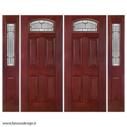 درب چوبی لابی چهار لنگه کد 21067