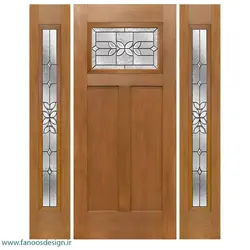 درب لابی چوبی سه لنگه کد 21091